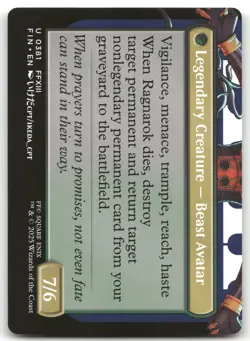 Fang, Fearless l'Cie (Borderless) #381 (NM) Final Fantasy FIN Magic MTG - Image 2