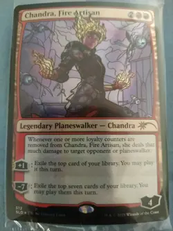 Chandra, Fire Artisan *Stained Glass FOIL* [SLD] Secret Lair Drop - Image 1