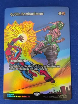 Goblin Bombardment (Borderless) #23 (Foil) NM Marvel Universe Eternal-Legal - Image 1