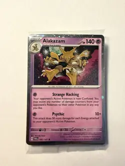 Pokemon Twilight Masquerade Alakazam 082/167 Cosmos Holo Promo Lot of 3 Sealed - Image 2