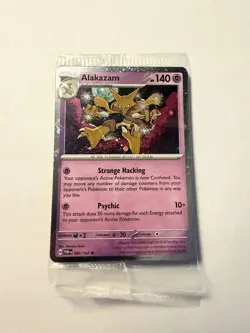 Pokemon Twilight Masquerade Alakazam 082/167 Cosmos Holo Promo Lot of 3 Sealed - Image 4