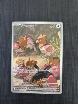 Pokemon TCG Spearow 151/132 Me01: Mega Evolution Full Art Holo Basic 60HP - Image 1