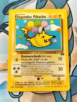 Flying "Fliegendes Pikachu" #6 - German #25 Black Star Promo - Pokemon Card - Image 1