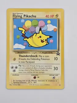Flying Pikachu Black Star Promo 25 Pokemon League NM/M 2001 - Image 1