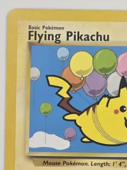 Flying Pikachu Black Star Promo 25 Pokemon League NM/M 2001 - Image 2