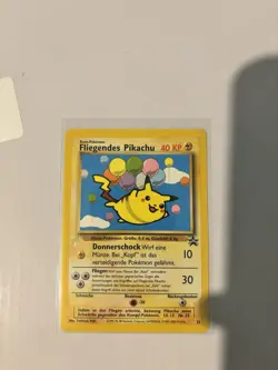 Pokemon TCG-Flying Pikachu Black Star Promo 25 Pikachu World Collection NM (GER) - Image 1