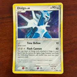 Dialga DP26 Holo Black Star Promo Pokemon Card DMG - Image 1
