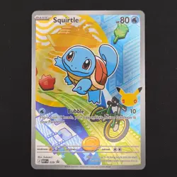 Pokemon TCG Card Squirtle MEP 039 First Partner Series 1 Promo - NM - Image 1