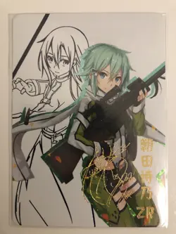 Sinon ZR - Sword Art Online - Goddess Story Signed Card Foil - Image 1