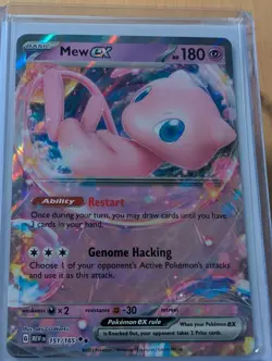 Mew ex – 151/165 – SV: 151 – Double Rare – NM Pokemon Card - Image 1