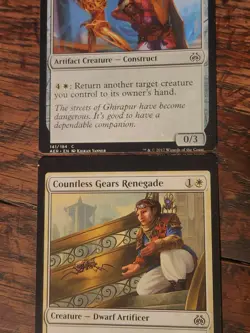 MTG * Misprint - Miscut connecting cards * Aether Revolt x2 NM + Fast Ship! - Image 3