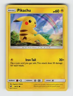 Pikachu (Water Web Holo) 028/073 Promo Miscellaneous Cards & Products Pokemon NM - Image 1
