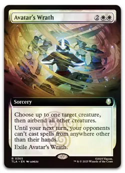 Avatar's Wrath (Extended Art) #365 (Foil) NM Avatar: The Last Airbender - Image 1