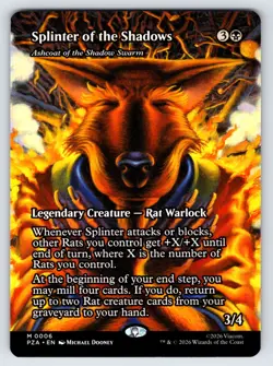 Splinter of the Shadows / Ashcoat of the Shadow Swarm - TMNT - MTG - Image 1