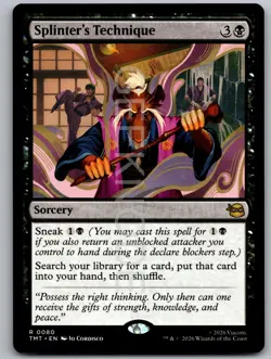 Splinter's Technique 0080 Teenage Mutant Ninja Turtles Magic: The Gathering NM - Image 1