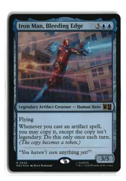 Iron Man, Bleeding Edge R Commander: Foil MTG Marvel Super Heroes - Image 1