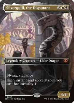 MTG Silverquill, the Disputant - Borderless, NM-Mint, English Secrets of Strixha - Image 1