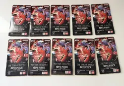 One Piece TCG English OP-16 The Time of Battle Booster Sleeved Pack x10 - Image 1