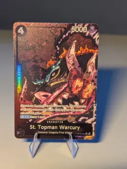 One Piece St. Topman Warcury Alt Art #OP13-089 Foil Carrying On His Will NM - Image 1