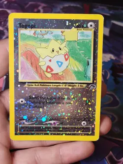Pokemon TCG Togepi Southern Islands 4/18 Reverse Holo Card MP - Image 1