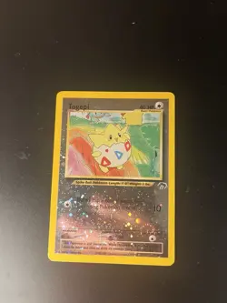 Pokemon TCG Togepi Southern Islands 4/18 Reverse Holo Card LP WOTC Vintage 1999 - Image 1