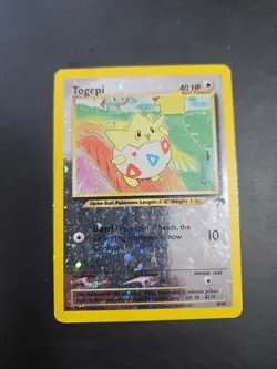 Pokemon TCG Togepi Southern Islands 4/18 Reverse Holo Card LP - Image 3