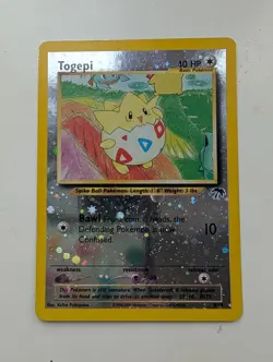 Pokemon TCG Togepi Southern Islands 4/18 Reverse Holo Card LP - Image 1