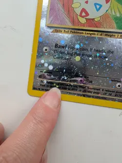 Pokemon TCG Togepi Southern Islands 4/18 Reverse Holo Card LP - Image 2