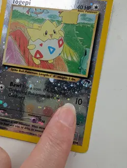 Pokemon TCG Togepi Southern Islands 4/18 Reverse Holo Card LP - Image 3