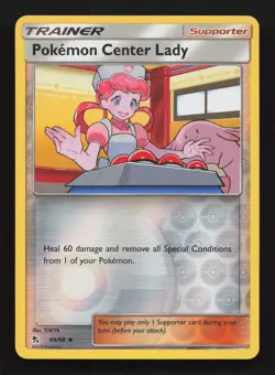 Pokemon Center Lady 64/68 - Hidden Fates - Reverse Holo - Near Mint - Image 1
