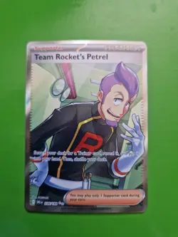 Pokemon TCG Team Rocket's Petrel Ultra Rare Card Destined Rivals 226/182 - Image 1