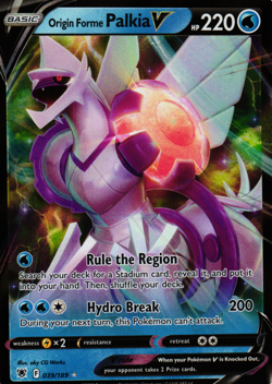 Origin Forme Palkia V NM Astral Radiance 039/189 Ultra Rare Pokemon - Image 1