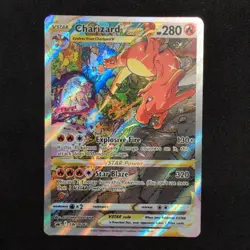 Pokemon TCG Mewtwo GG44 and Charizard SWSH262 VSTAR Crown Zenith Promo Set - Image 2