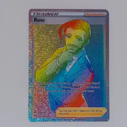 Pokemon Rose Darkness Ablaze 196/189 Rainbow Full Art Holo Secret Rare - Image 1