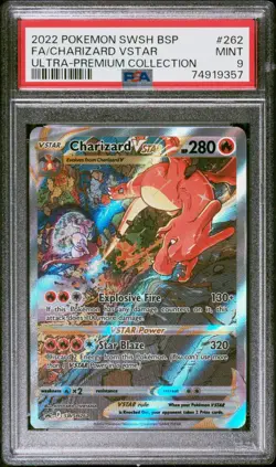 Pokemon TCG Charizard Vstar Sword & Shield Swsh262 Holo Promo - Image 1
