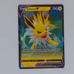 Jolteon V SWSH151 Black Star Promo Ultra Rare Pokemon TCG NM/MINT - Image 1