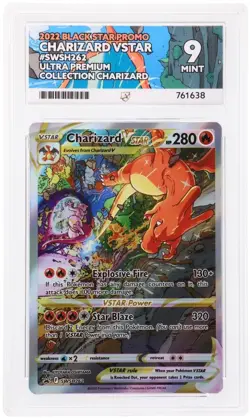 Pokemon TCG Charizard VSTAR SWSH262 Black Star UPC Promo ACE Mint 9 - Image 1