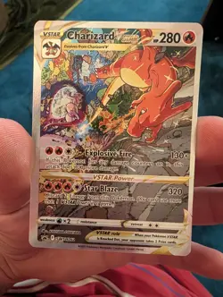 Pokemon TCG Charizard Vstar Sword & Shield Swsh262 Holo Promo - Image 1