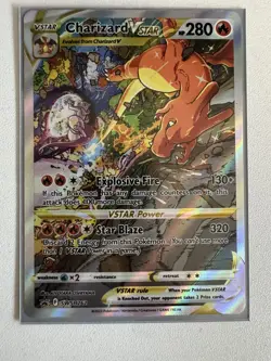 Pokemon TCG Charizard Vstar Sword & Shield Swsh262 Holo Promo - Image 1