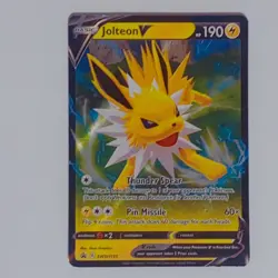 Jolteon V SWSH151 Black Star Promo Ultra Rare Pokemon TCG NM/MINT - Image 1