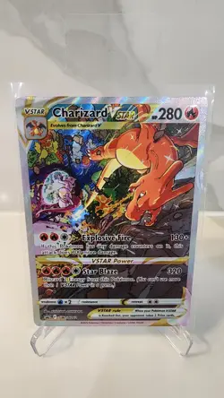Pokemon TCG Charizard Vstar Sword & Shield Swsh262 Holo Promo - Image 1