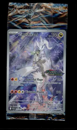 N's Reshiram Journey Together Box Topper STAMPED - SEALED - Pokemon Cards - Image 1