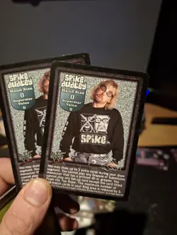 Raw Deal Spike Dudley Superstar Card (2002) – WWE WWF CCG – Played Condition - Image 1