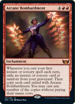 Arcane Bombardment - NM (MTG Streets of New Capenna 101) - Image 1