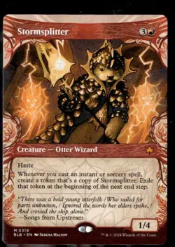 Stormsplitter (Showcase) 319 Mythic Bloomburrow Magic: The Gathering LP - Image 1