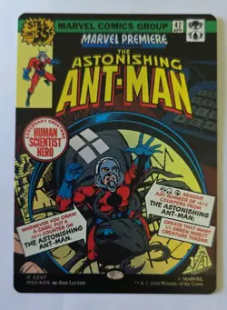 The Astonishing Ant-Man (Borderless) Marvel Super Heroes Foil NM MTG - Image 1