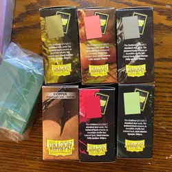 Dragon Shield Lot of 8 Deck Sleeve Protectors Truth Fury Peach Crypt Wraith 100 - Image 5