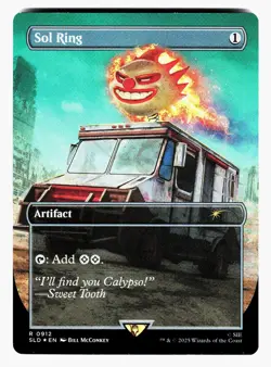 Sol Ring #0912 (Rainbow Foil) (NM) Secret Lair Promo x Twisted Metal SLD MTG - Image 1