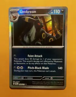 Pokemon Umbreon 059/131 (Master Ball) Rare Prismatic Evolutions Holo 2025 NM - Image 3