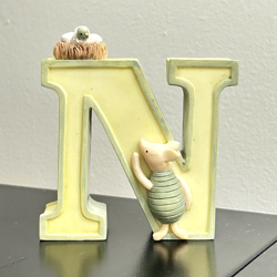 Vintage Classic Winnie The Pooh Letter “N” Michel & Co Disney Nursery Alphabet - Image 1